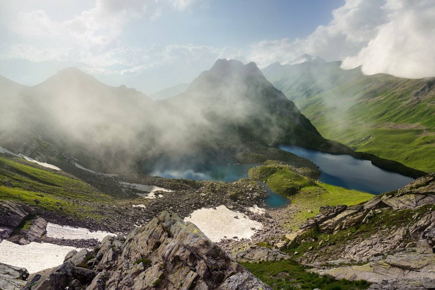 Два озера и Шхуанта. Автор: Максим Евдокимов ( www.wildphotorus.ru ) , Максим Евдокимов ( www.wildphotorus.ru )