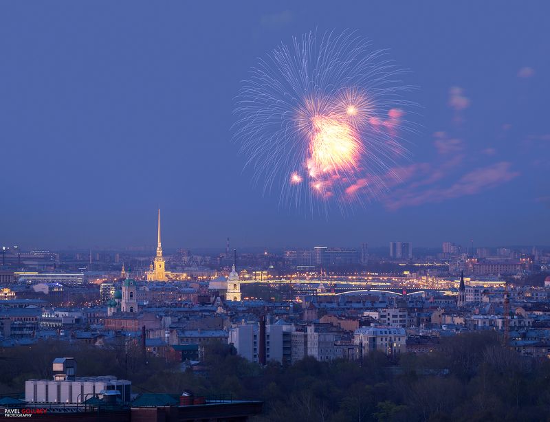 golubevphoto, Russia, city, holiday, Victory day, evening, Petersburg, SPb, evening, fireworks, Россия, город, Питер, Петербург, СПб, вечер, салют, праздник, День Победы День Победыphoto preview
