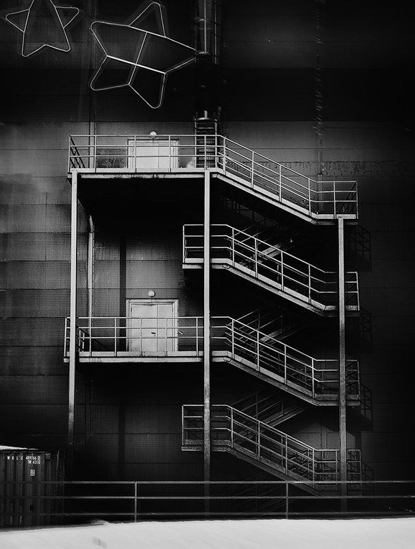 лестница, архитектура, чб ***photo preview