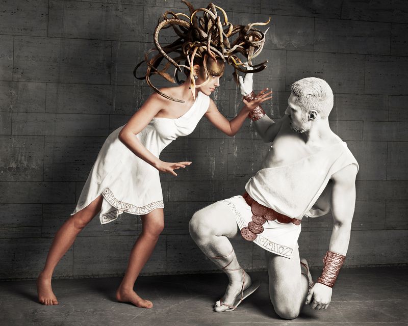 #kirillgolovan #medusa #statue #greece #snake  Medusa фото превью