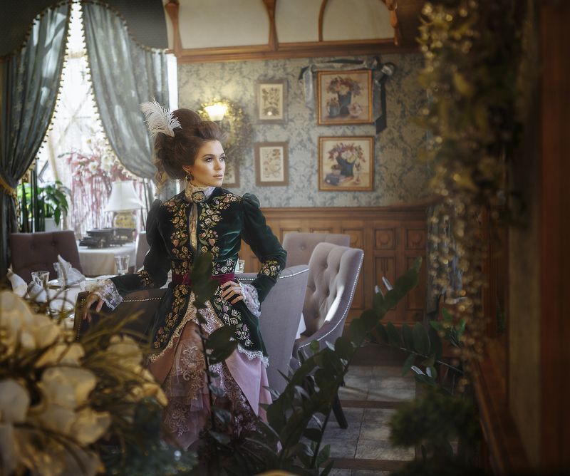 девушка, ретро, прошлый век, бархат Дарья (ретро)photo preview