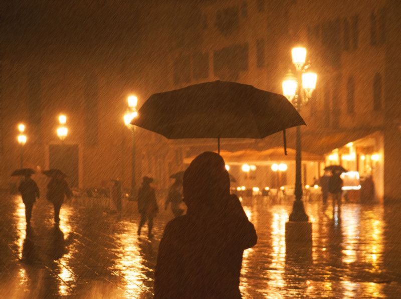 Венеция, жанр, город, Италия, Европа В Венеции дождь...photo preview