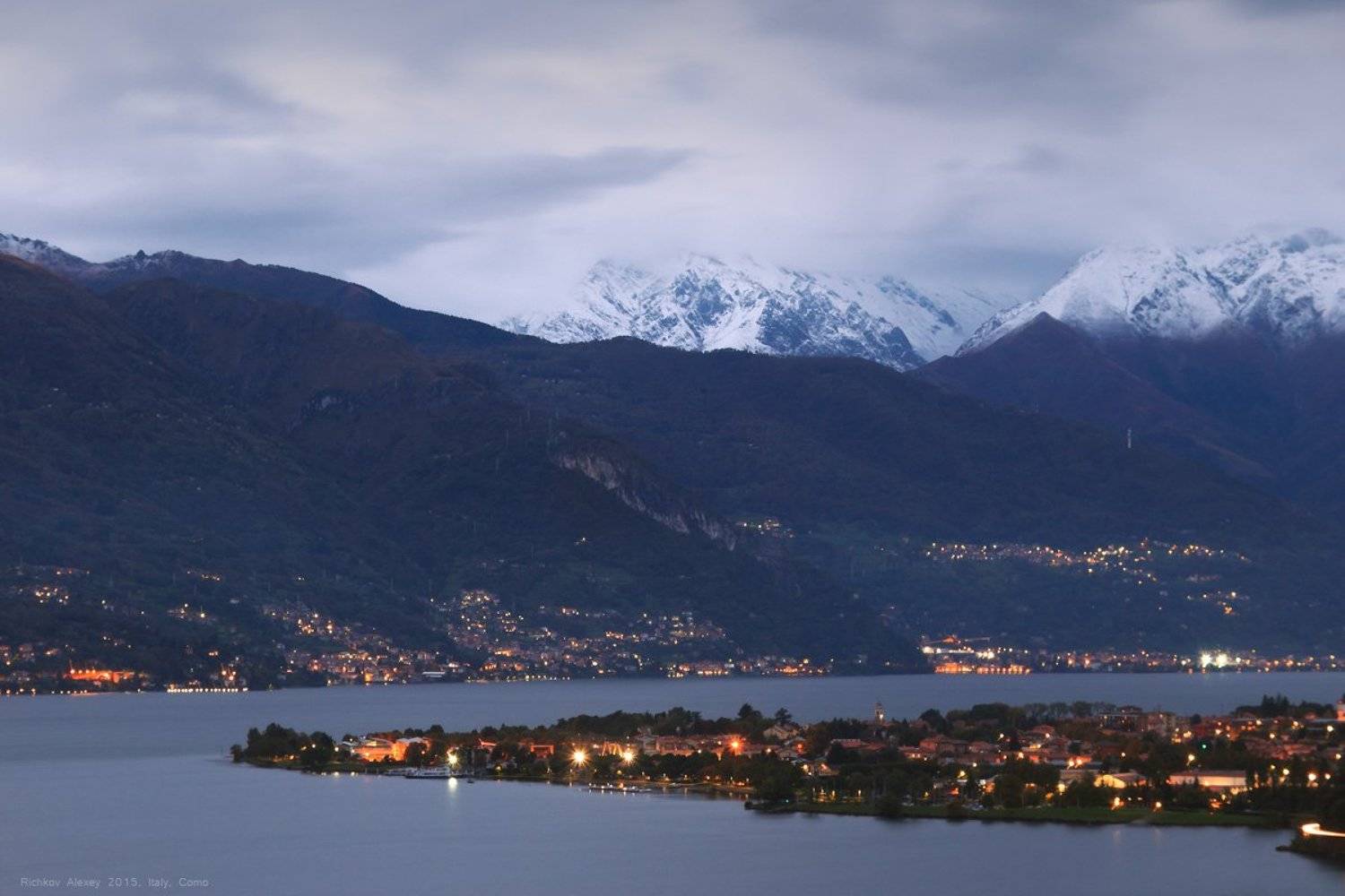 Италия, Альпы, горы, снег, осень, Комо, Рычков Алексей