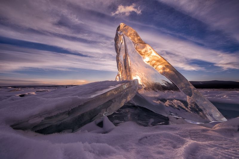Байкал, лёд, лёд Байкала, природа, пейзаж, зимний Байкал, рассвет, солнце Сокровища Байкалаphoto preview