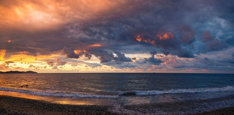 рассвет, море, коктебель Сила светаphoto preview