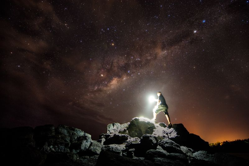 Milky way, Mauritius, long exposure, Poste LaFayette Milky way in Mauritiusphoto preview