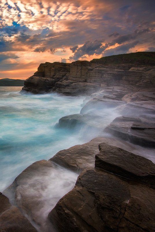 Приморский край заповедник рассвет море солнце Восточные рубежиphoto preview