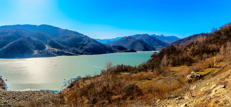 весна, озеро, горы В ожидании весныphoto preview