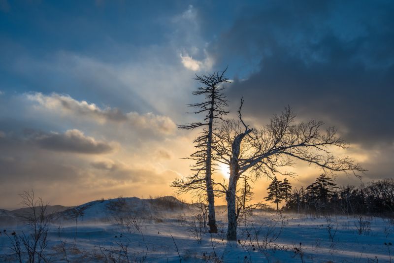 Приморье, Приморский край, Зима, Закат Мистикиphoto preview