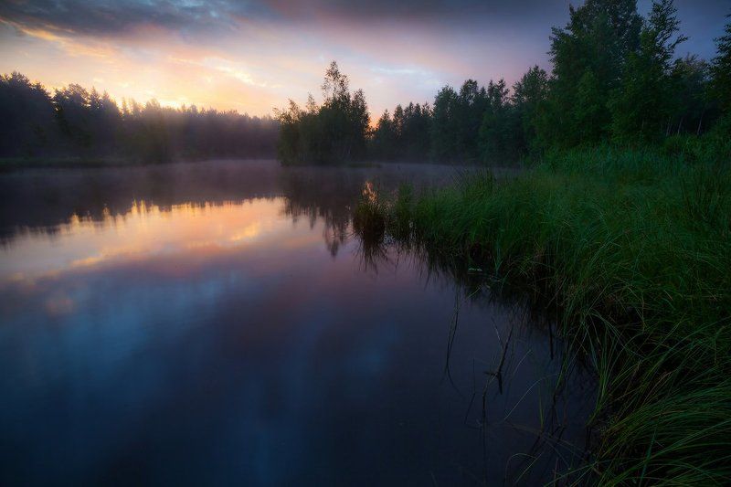 доброе утро, рассвет, озеро, лето, тишина, сказка Доброе утроphoto preview