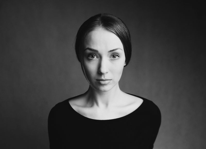 портрет, девушка, чб , Александраphoto preview