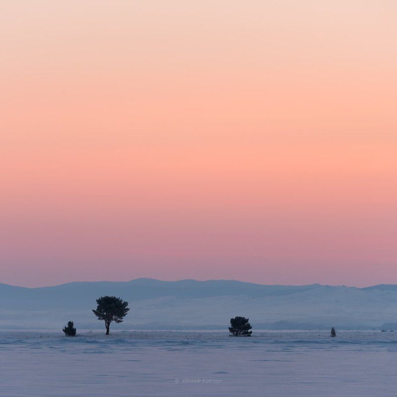 пейзаж, байкал, рассвет,зима Предрассветная мелодия Байкала...photo preview