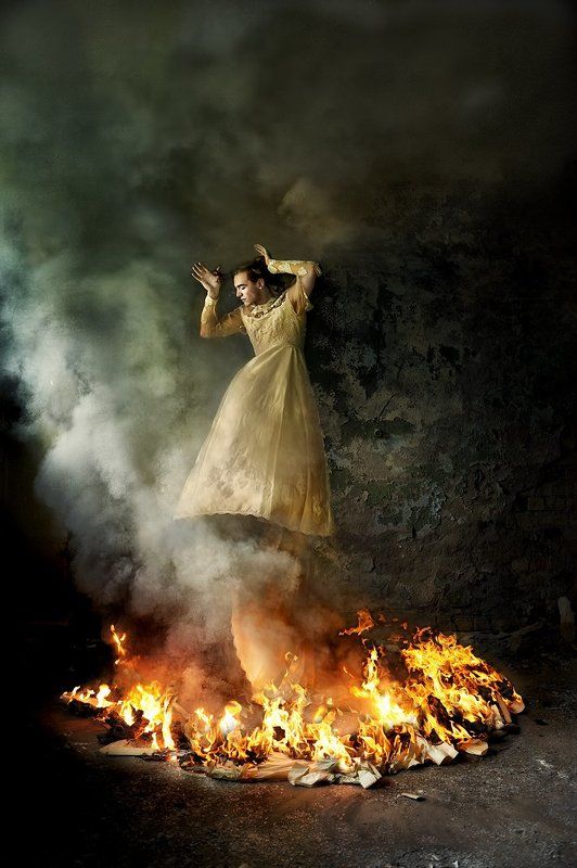 fire, wind, art, smoke, circle, flame, ritual, deity, man, male, metaphor Deityphoto preview