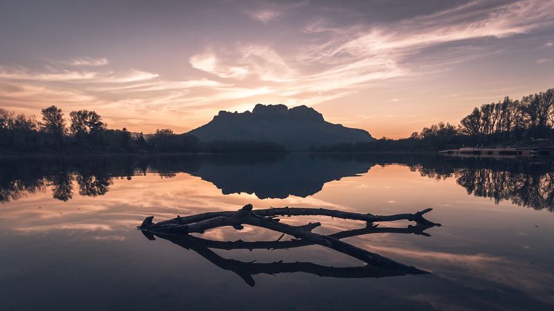 Sunset on the lake photo preview