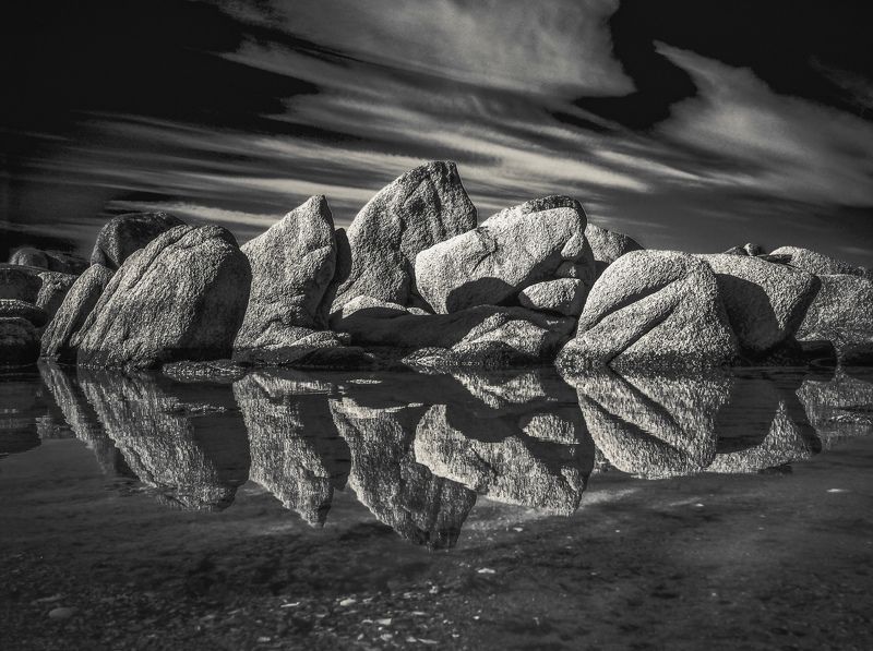 Море, камни, штиль, Приморье, Приморский край Зазеркальеphoto preview