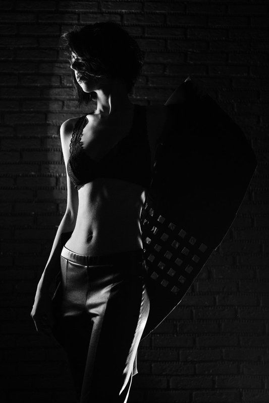 portrait, studio, beauty, xt2, bw, bra, lingerie, black,  Викаphoto preview