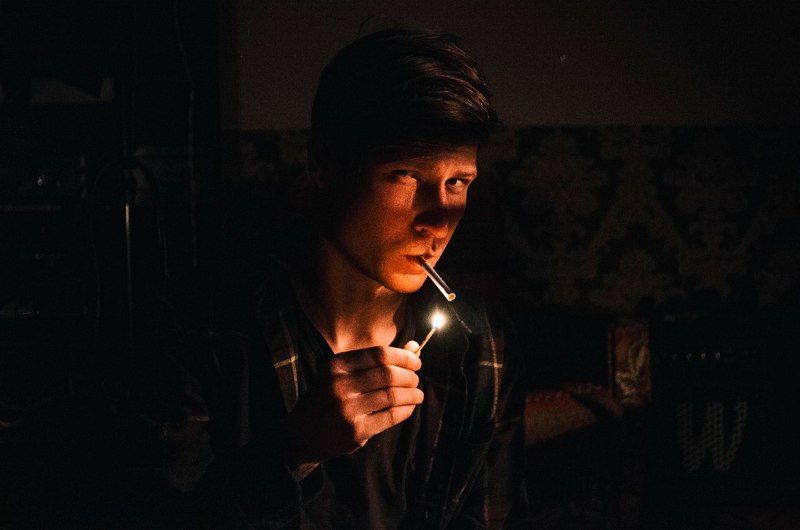 мужчина, портрет, спичка портретphoto preview