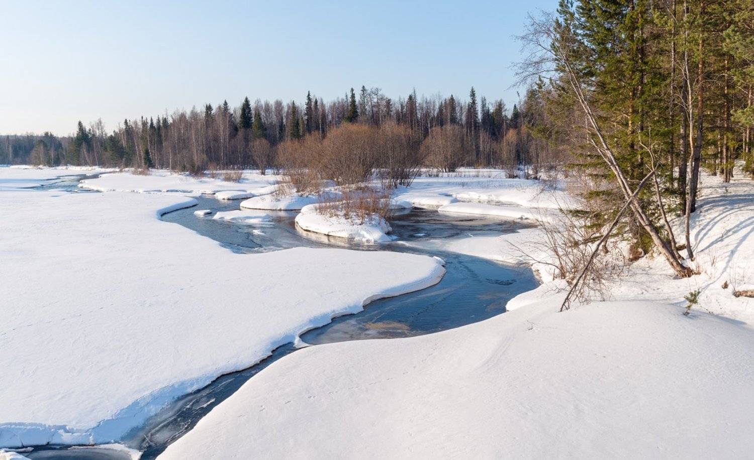 "Предчувствие весны!" р.Сосьва.. Автор: Воинков Виктор , Воинков Виктор
