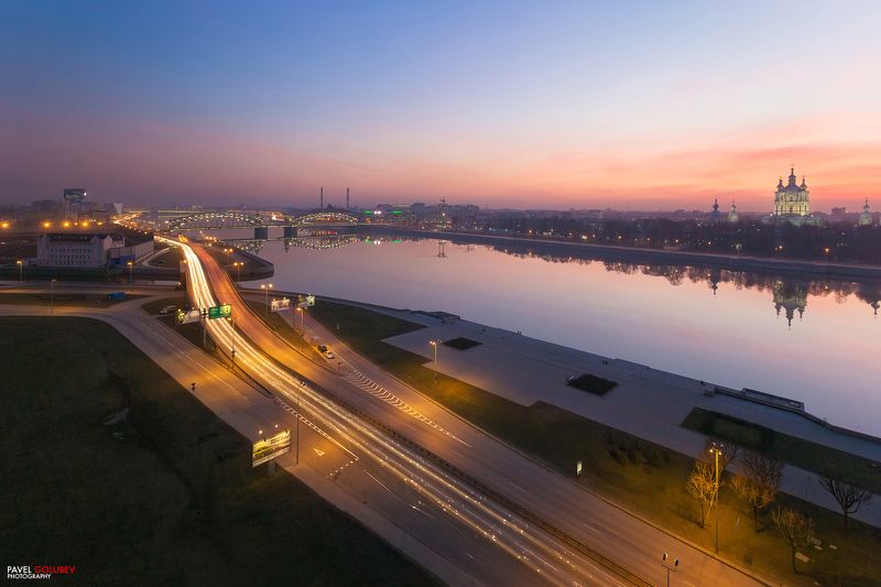 golubevphoto, Russia, Россия, city, город, SPb, СПб, Petersburg, Петербург, Питер, landscape, пейзаж, road, дорога, traffic, sky, небо, river, река 900 секphoto preview