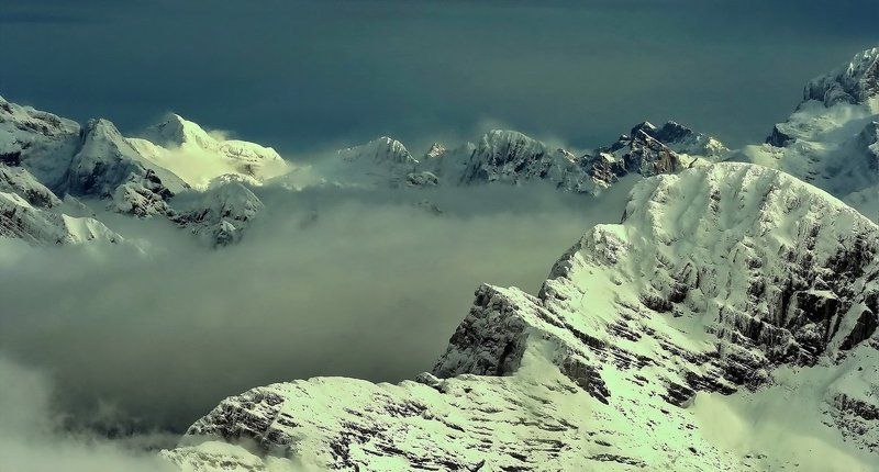 горы, зима последний луч...photo preview