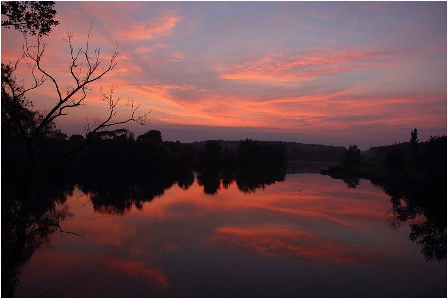 вечер, закат, река_роставица, VictorSe