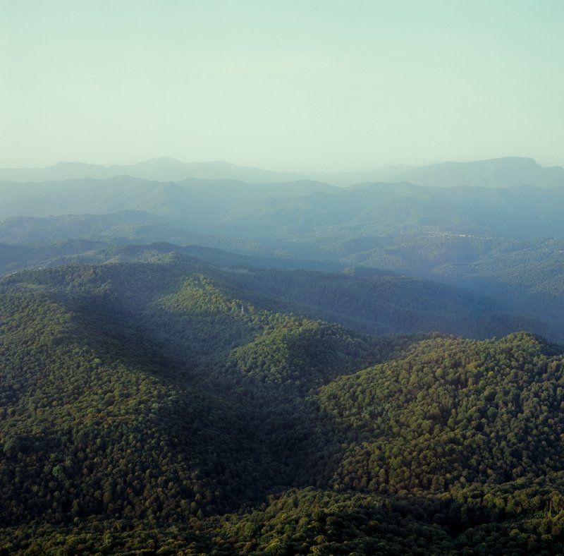 закат, горы, кавказ, лес calmephoto preview