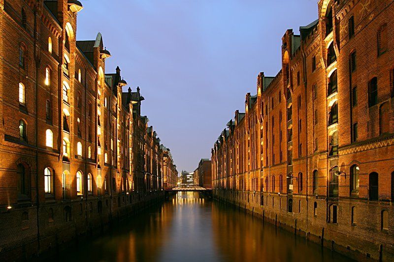 speicherstadt Каналы и мосты Гамбургаphoto preview