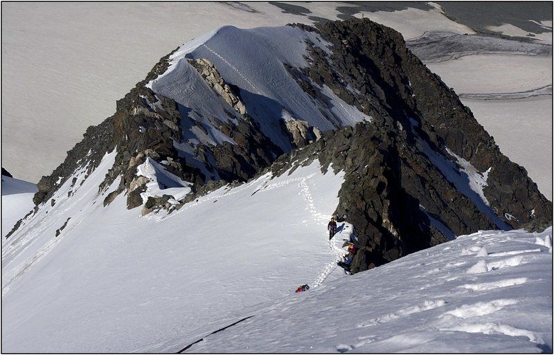 алтай, талдуринский ледник, иикту. На склонах пика Иикту.photo preview