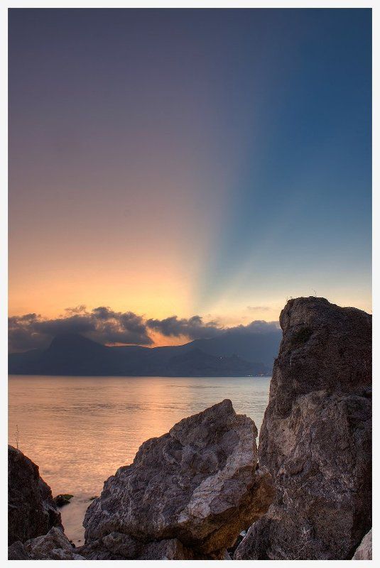 закат, крым, горы, вечер Закат в Судакеphoto preview