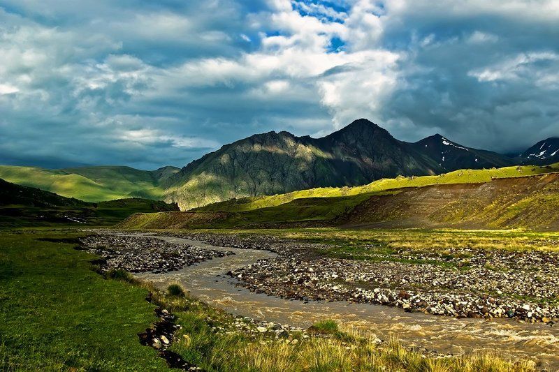 кавказ, приэльбрусье, горы, малка Свет и тени фото превью