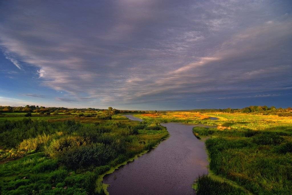 закат,река, Александр Титаренко