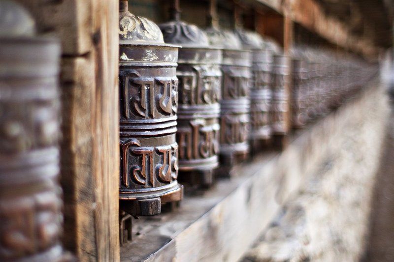 непал, гималаи, буддизм Молитвенные барабаныphoto preview