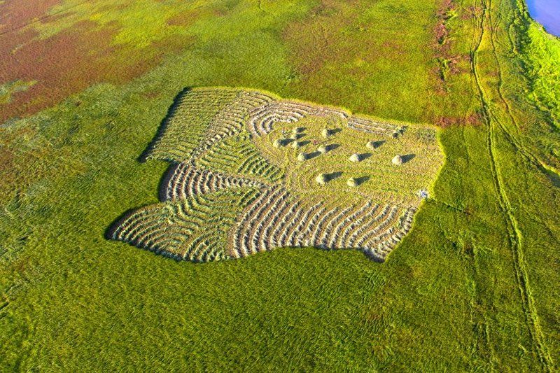 мотопараплан, село, заготовка сена, лето Селяне  \