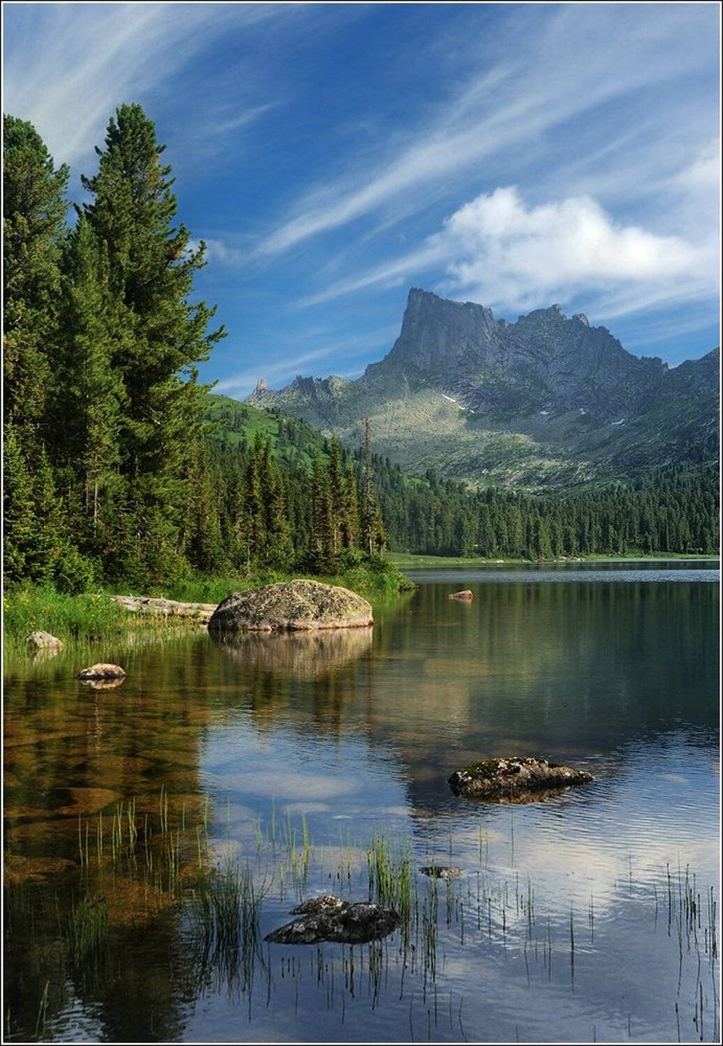 вода, высокий, голубой, горы, дно, ергаки, зеленый, камни, красноярский край, озеро, отражения, пейзаж, природа, прозрачный, путешествия, саяны, светлое, светлый, сибирь, скалы, холодный, хребет, чистый, Дмитрий Антипов