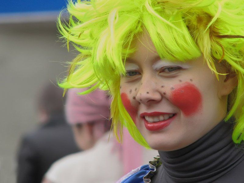 работа, клоунесса, молодость, женщина, красота Такая работа..photo preview