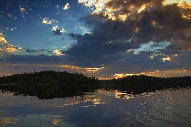 Закат над Красным . Соловкиphoto preview