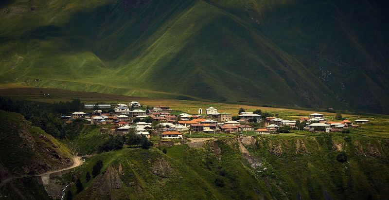 Грузия, Казбек, Горы, Скалы, Камни, Панорама, Georgia, , Mountains, Landscape, Clouds, Stones, Rocks, Panorama Грузияphoto preview
