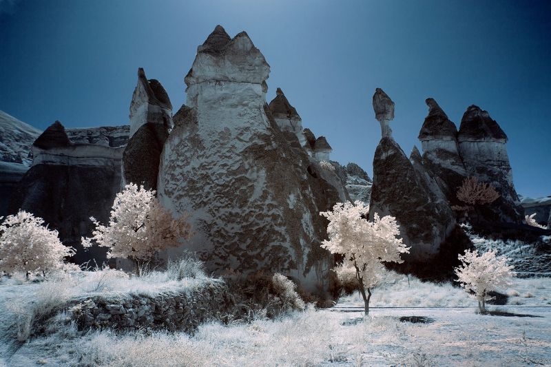Каппадокия,турция,инфракрасный, фильтр,пейзаж,путешествие,travel,landscape,infrared,cappadocia, Перибаджалары. Каппадокия.photo preview