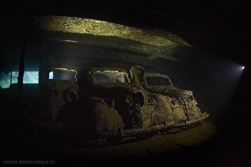 wreck, underwater, umbria, sudan, cars Umbria. Машины в трюме.photo preview