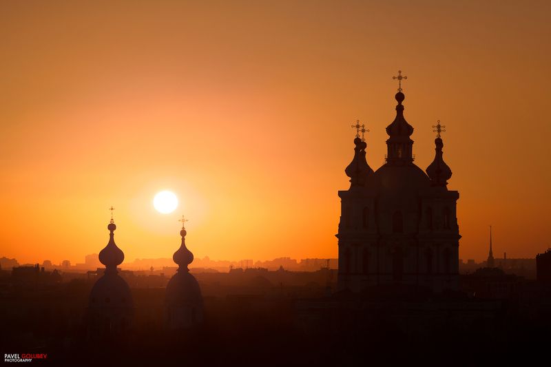 golubevphoto, Russia, city, landscape, sunset, sky, summer, cathedral, россия, город, пейзаж, закат, небо, лето, собор, СПб, Петербург, SPb, Petersburg Воздухphoto preview