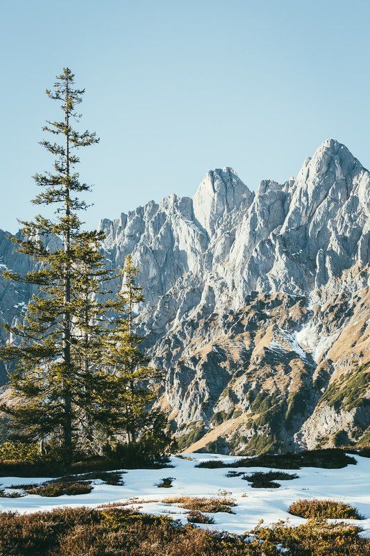 Австрия, Альпы, горы, зима, снег photo preview