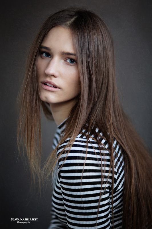 портрет, девушка, тельняшка Маринаphoto preview