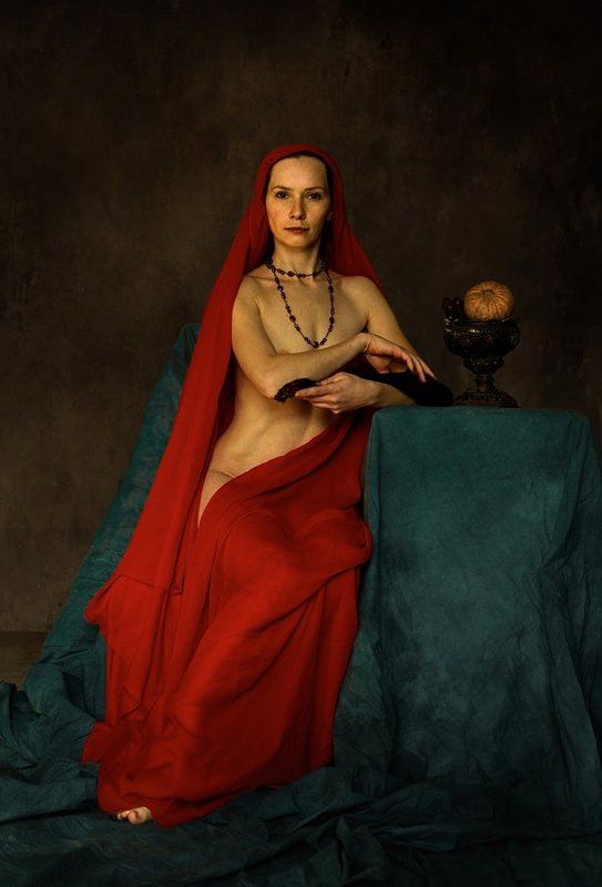 Портрет дамы с мертвой натурой. фото превью