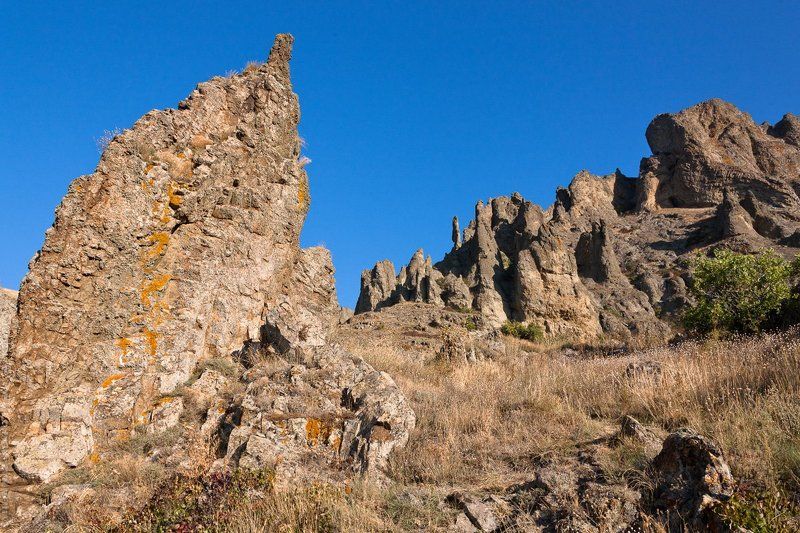 пейзаж, крым, горы, скалы, мертвый, мёртвый, город, кара-даг, природа, landscape, crimea, nature, mountains, rocks Опустевший город / The Dead Cityphoto preview