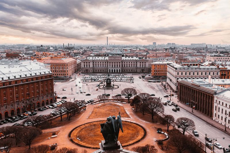 spring, russia, snow, спб, весна, снег, city, sky, небо, город, архитектура Saint Petersburgphoto preview