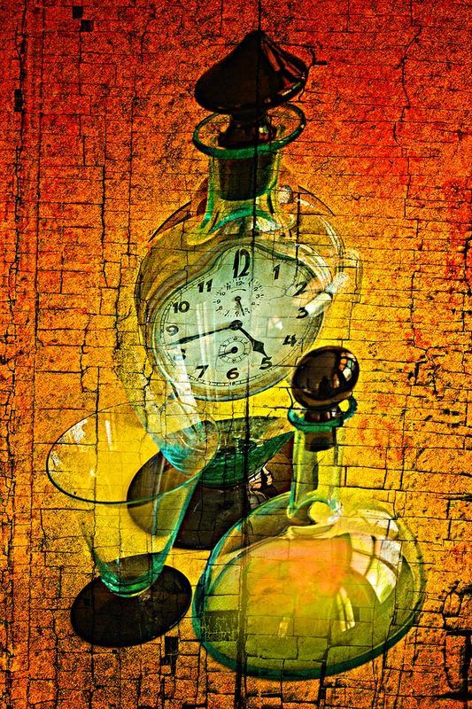 art, clock, color, colors, color image, concept, conceptual, composing, digital, digital art, editing, fine art, glass, green, photography, red, still life, surreal, surrealism, yellow, Tempus Fugitphoto preview