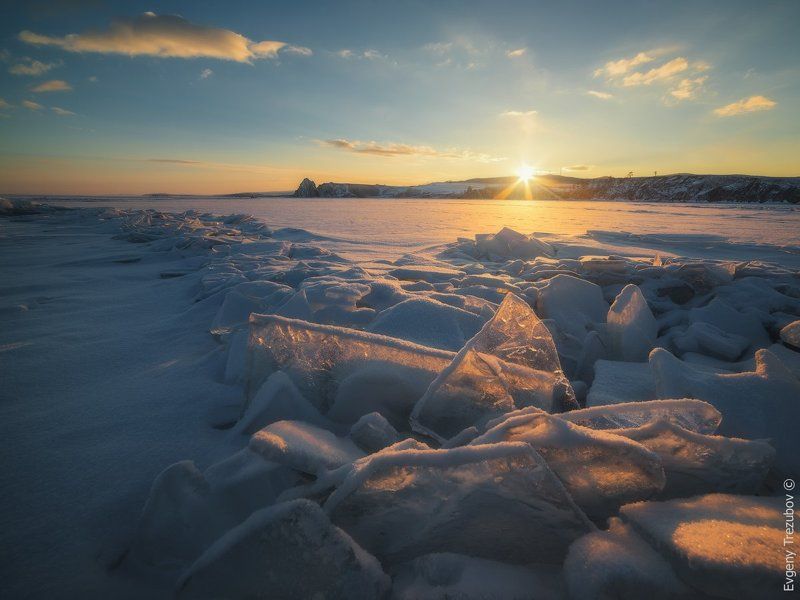 байкал, март, рассвет, лед, снег, солнце, льдины Доброе утро, Байкал!photo preview