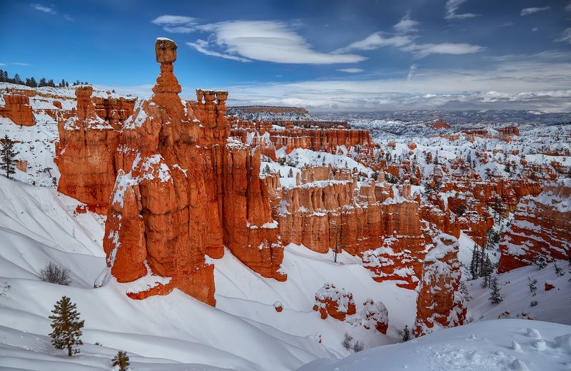 зима,снег,bryce canyon,пейзаж Bryce Canyonphoto preview