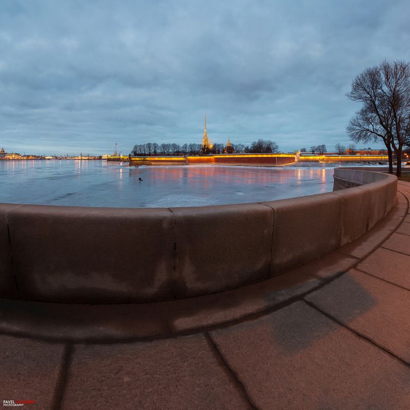 golubevphoto, Russia, city, SPB, Petersburg, morning, winter, ice, fortress, sky, panorama, Россия, город, СПб, Петербург, Питер, утро, зима, лед, крепость, небо, панорама Геометрия восходаphoto preview