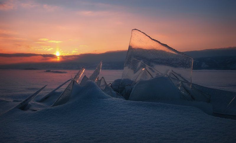 байкал, закат Маломорский закат…photo preview